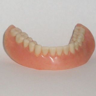 vintage used lower dentures for charity