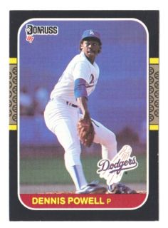 Dennis Powell 87 Donruss Leaf Dodgers 499 GD