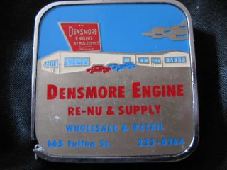  advertising tape measure industrial chrome densmore engine crankshafts