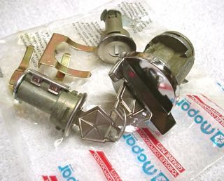 NOS Door & Ignition Locks With Keys Dodge Dart Swinger 72 73 74 75 76