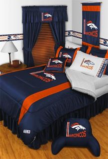 New NFL Denver Broncos Full Queen Bedding Comforter Set