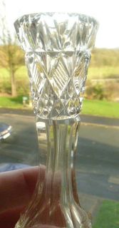 Victorian Crystal A Pair of 4 Posy Vases