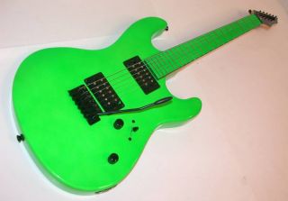 Dean Custom Zone Electric Guitar Grover Tuners Florescent Green Czone