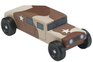 Military Racer Pinewood Derby Car Kit Revell Humvee 97773