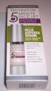 Dermasilk 5 Minute Face Lift All Natural Helix Aspersa Serum Instant