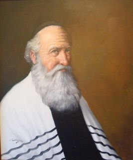 Original Painting by David Pelbam Rabbi Judaica Israel