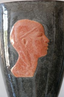 exptionnel Vase Art Deco Marcel Guillard EDT Etling French Moderniste