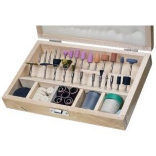 228 pc. Rotary Tool Accessories Set w/ Wooden Case (Fits DREMEL)*SHIPS