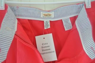 58 Womens Talbots by David Brooks Hot Pink Size 16 Pants