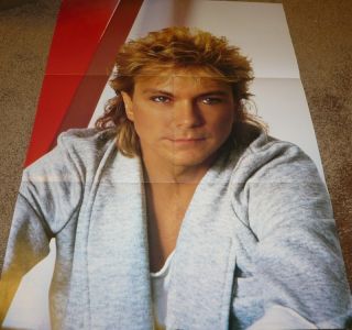 David Cassidy 4 Page Poster 80s Blonde Partridge Family