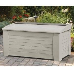 Large Outdoor Garden Deck Patio Storage Box Bench with Tray