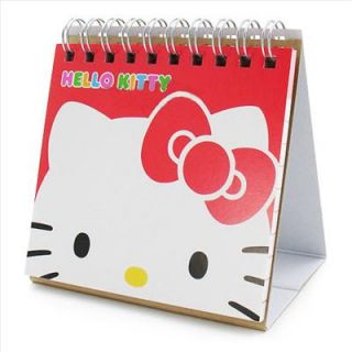 Hello Kitty Mini Desk Calendar Planner Face Red Sanrio