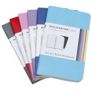 Moleskine Volant x Small Ruled Blue Notebook Set of 2