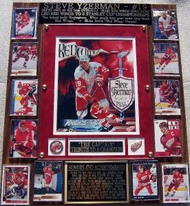 Steve Yzerman 19 Detroit Red Wings Legend Photo Plaque