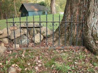 Antique Cast Iron Fence Architectural Yard Decorative Arts