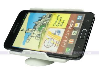 White Desktop Landscape Stand Phone Holder for Cell Mobile Smartphone