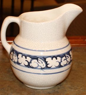 Dedham Pottery The Potting Shed 6 inch Bunny Rabbit Pitcher