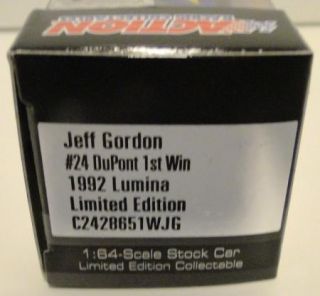 Action Lionel 1992 Jeff Gordon 1st Win Dupont 1 64 Chevy Lumina