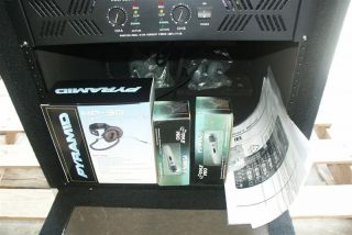 Edison DFX Professional Audio Mixer Ed 8800K w Crate Amp Mics Pro