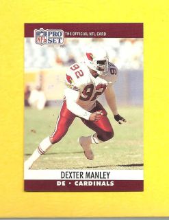 1990 Pro Set Football   Dexter Manley #772A Substance Abuse Error