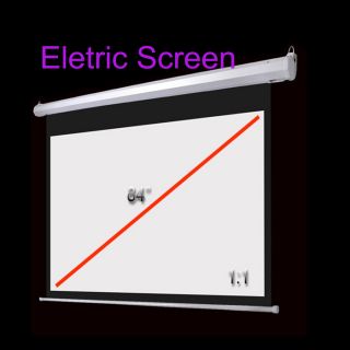 84x84 Electric Motorized Projector Projection Screen Diagonal