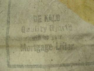 Vintage Dekalb Quality Seed Bag from The 1940s 1950S