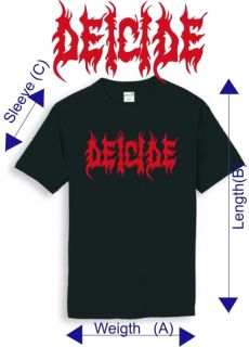 Shirt with Deicide Logo All Sizes of T Shirt Good Quality
