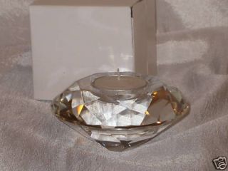  Crystal Diamond Cut Tea Light Holder