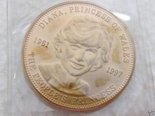 RARE Princess Diana Di Memorial Collectible Coin 1961 1997