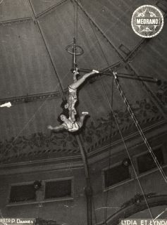 Trapezists France Medrano Circus Old Dannes Photo 1950