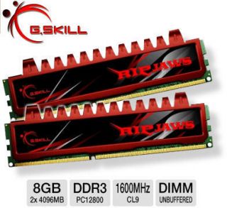 SKILL Ripjaws 8GB PC3 12800 DDR3 1600MHz RAM Memory 2x4GB F3