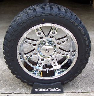 22x11 Chrome XD Diesel Wheels Toyo MT 35x12 5R22 Tires