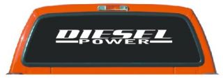 Diesel Power Windshield Anywhere Decal Sticker RAM F250 40in