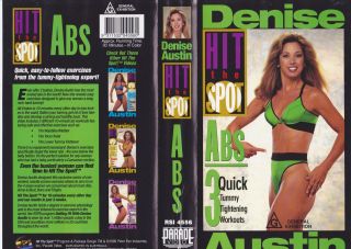 Denise Austin Hit The Spot ABS VHS Video PAL A RARE Find