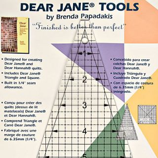Dear Jane Tools 8 Triangle 4 5 Square 2 EZ Quilt Rulers New Dear