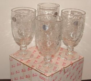Princess House Glasses Tumblers Crystal Goblets Fantasia Made in USA