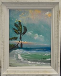 Rodney Demps Original Florida Highwaymen FLA Art Framed Palms on The