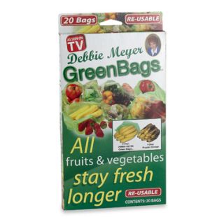 New Set Debbie Meyer Vegetable Fruit Storage Green Bags Reusable USA