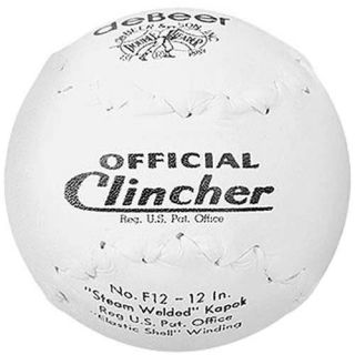 Softball Balls Official Clincher 12 Leather deBeer