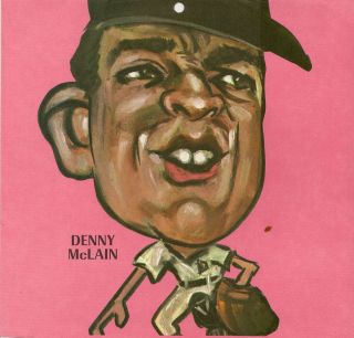 1968 Detroit Tigers Denny McLain Tasco Calendar Print