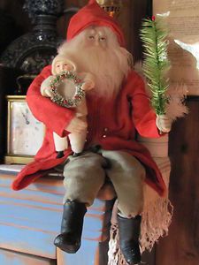 Norma Decamp German Posable Santa Sitting Child Tree