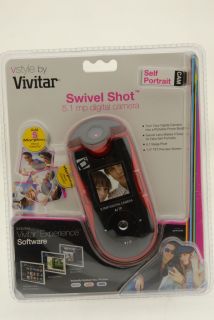 Vivitar Swivel Shot 5 1 MP Digital Camera Red