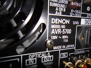  Denon AVR 5700 Receiver