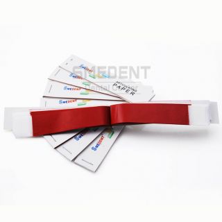 Dental Red Thin Strips Articulating Paper 40 Sheets Book 10 Books Box