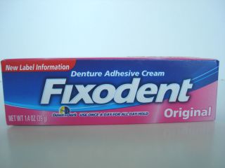 Fixodent Denture Adhesive Cream Original 1 4 Oz 3 Pack TTL 4 2 Oz New
