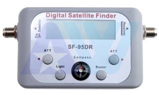 Digital Satellite Finder w Signal Meter Finder Compass Buzzer