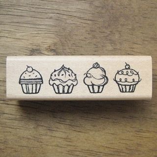 Decorative Stamps Rubber Stamp Lovely Cupcake