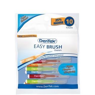DenTek Easy Brush Cleaners 10 Pack Dental and Oral Care