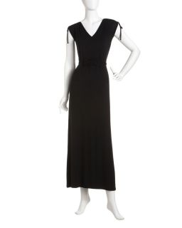 Design History Embellished Waist Maxi Dress Black
