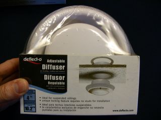  ADJUSTABLE DIFFUSER 4 SUSPENDED CEILINGS TFG4 DEFLECTO duct vent